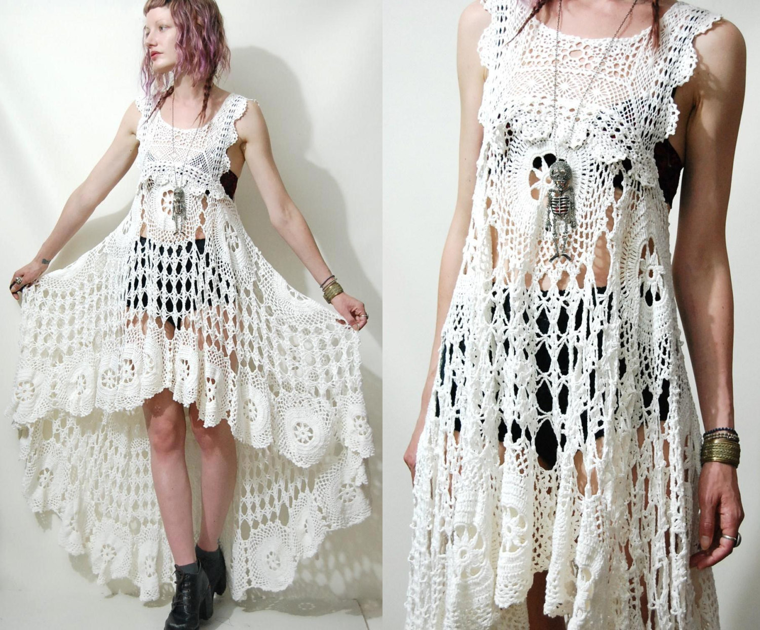 Crochet Wedding Dress on Pinterest | Crochet Wedding Dresses, Crochet ...