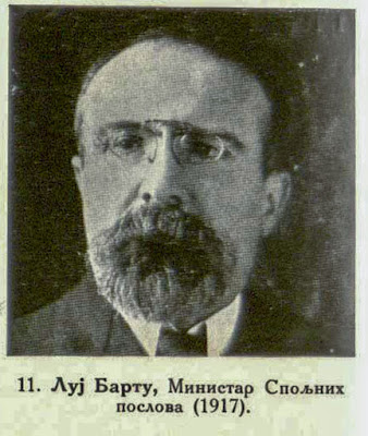 L. Barthou, minister for Foreign affairs (1917).
