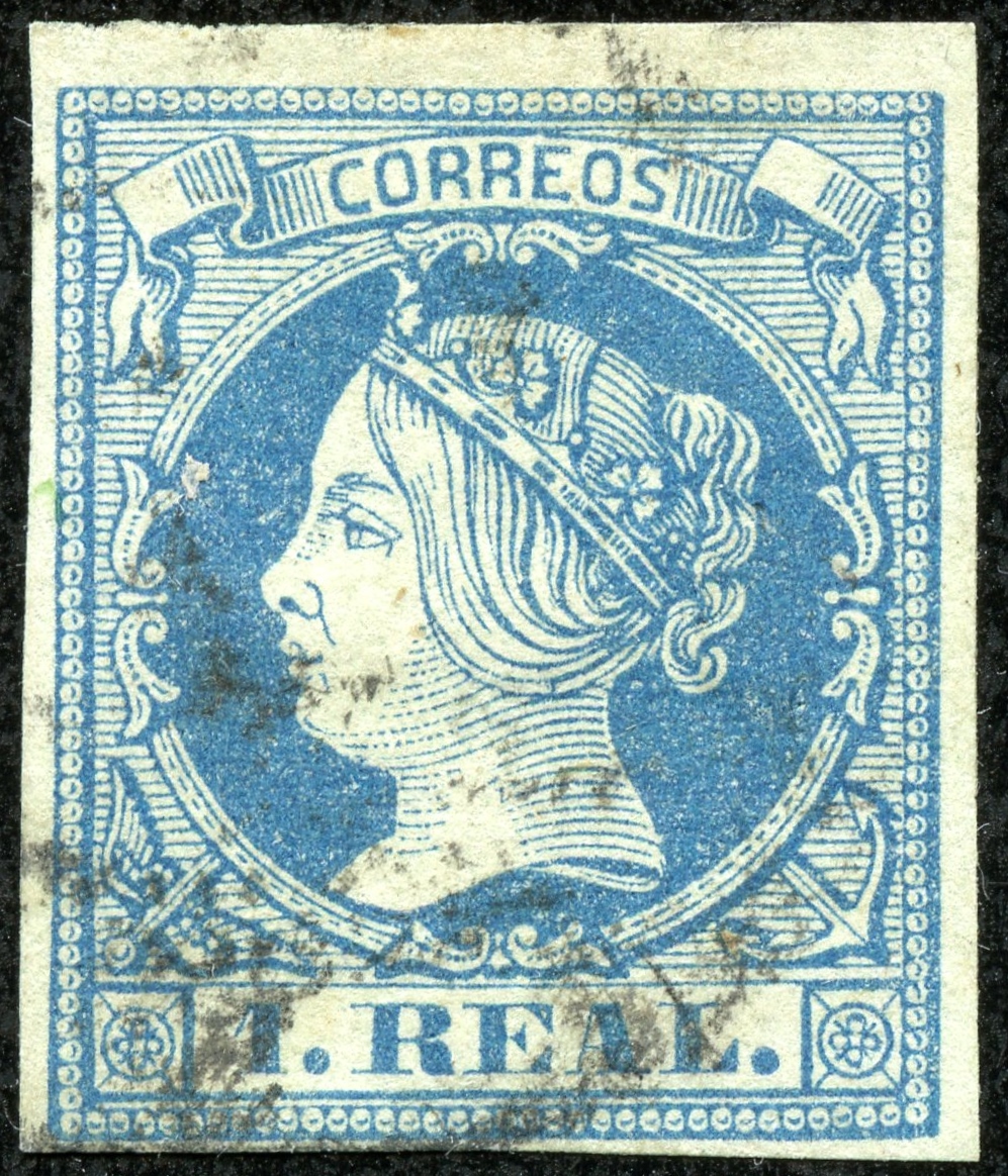 SPAIN ESPANA Correos Spanish  1866 Queen Isabella II block whit gum rif 480 
