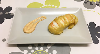 Colas del océano en tempura