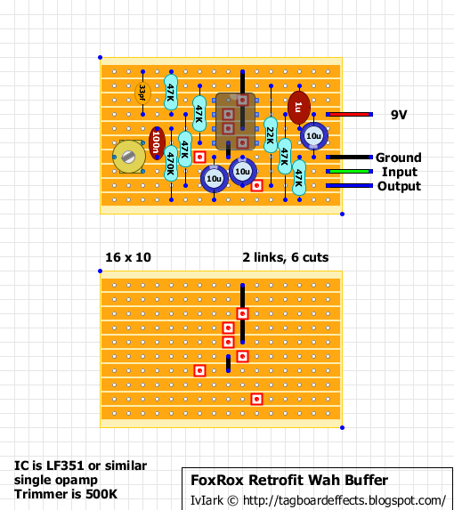 Guitar FX Layouts FoxRox Wah Retrofit FWR