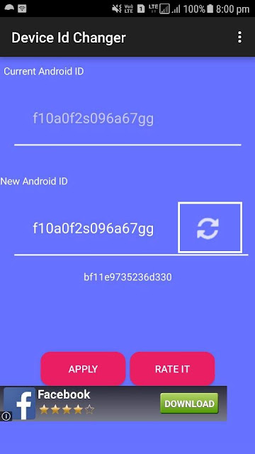 Change Android id without reboot