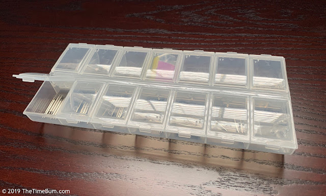 Watch parts compartment box