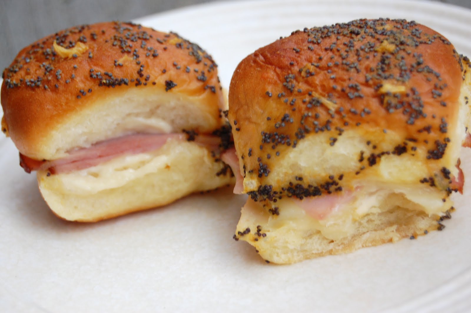 Emily Can Cook Ham & Swiss Sliders with Poppyseed Sauce