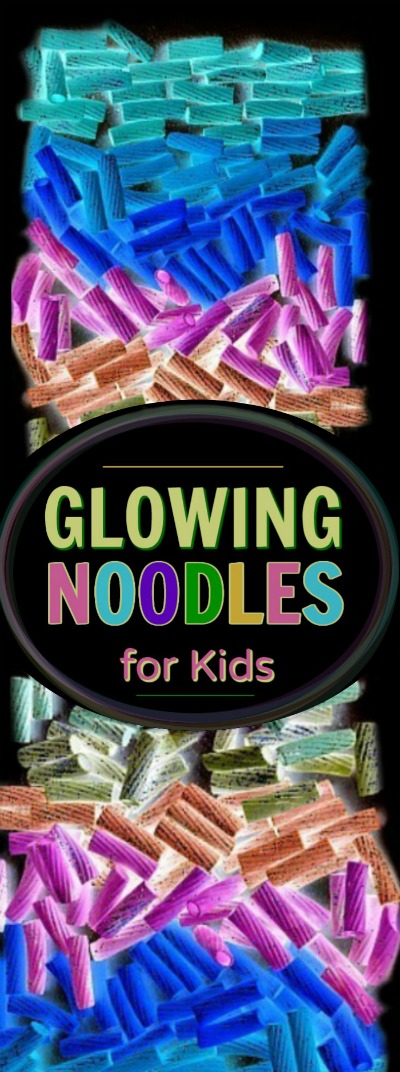 FUN KID PROJECT: Make glow-in-the-dark noodles for arts, crafts, and sensory play. This is awesome!