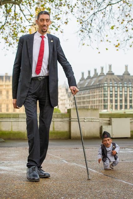 Photos Tallest Man In The World Meets World’s Shortest Man In London