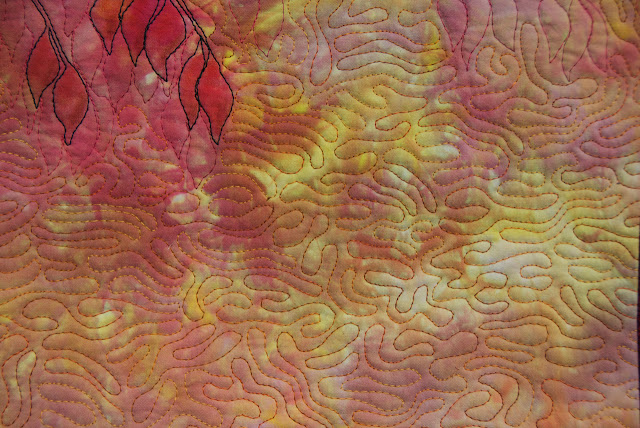 hand dyed fabric quilt