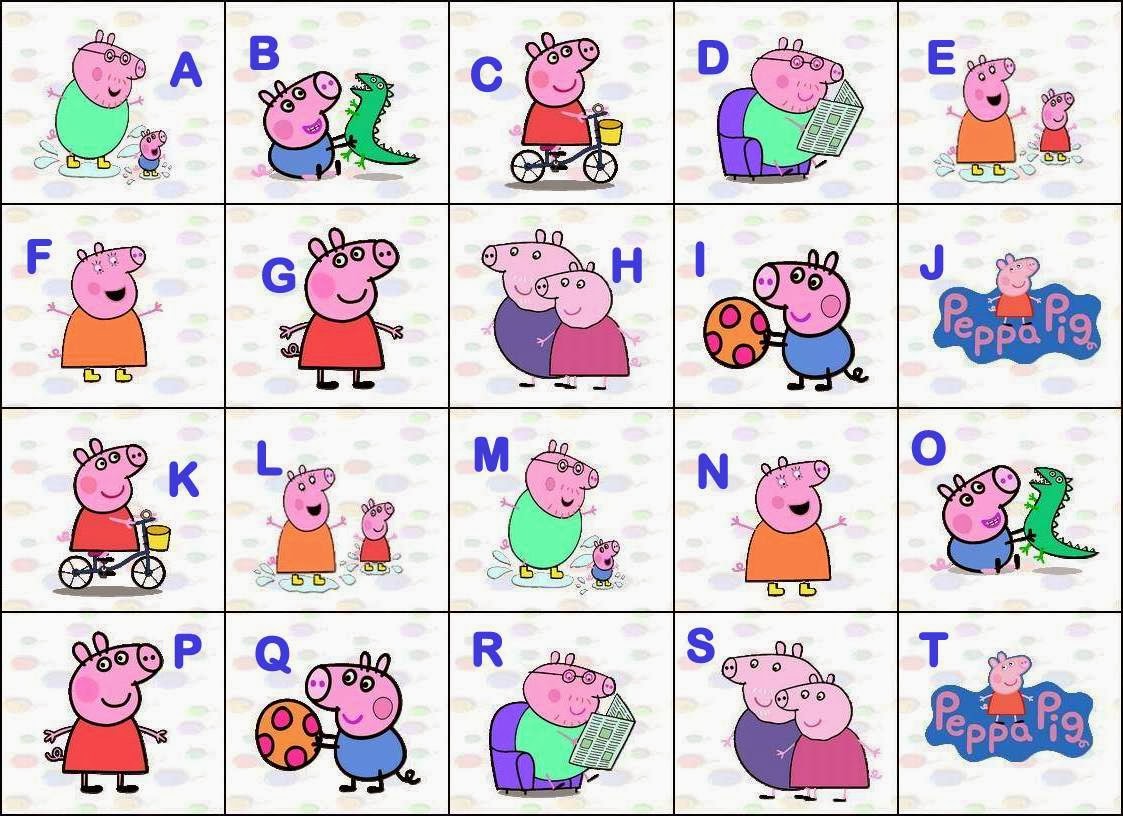 Alfabeto de Peppa Pig y su familia. | Oh my Alfabetos!