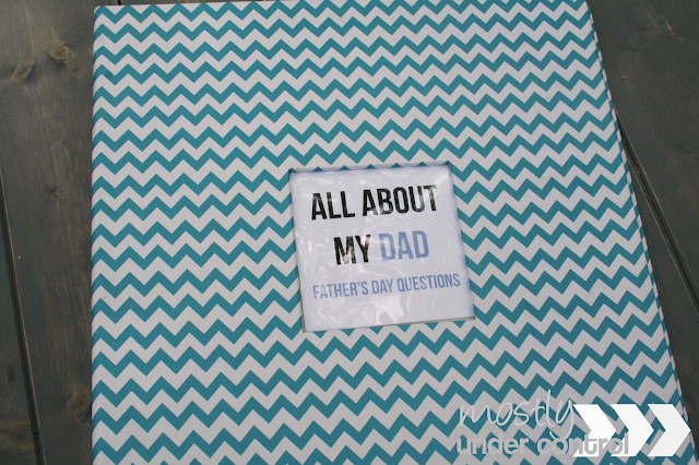 Cover of book for father's day printable