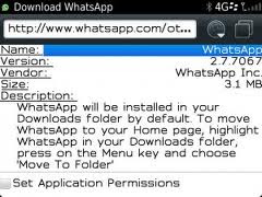 WhatsApp Update to V2.7.7067 for BlackBerry