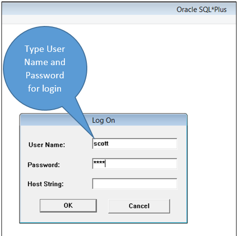 oracle sqlplus host string example Starting sql*plus.