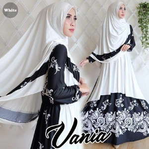 Gamis Syar'i Terbaru Vania White - putrigamisshop Gamis-Syar'i-Terbaru-Vania-White