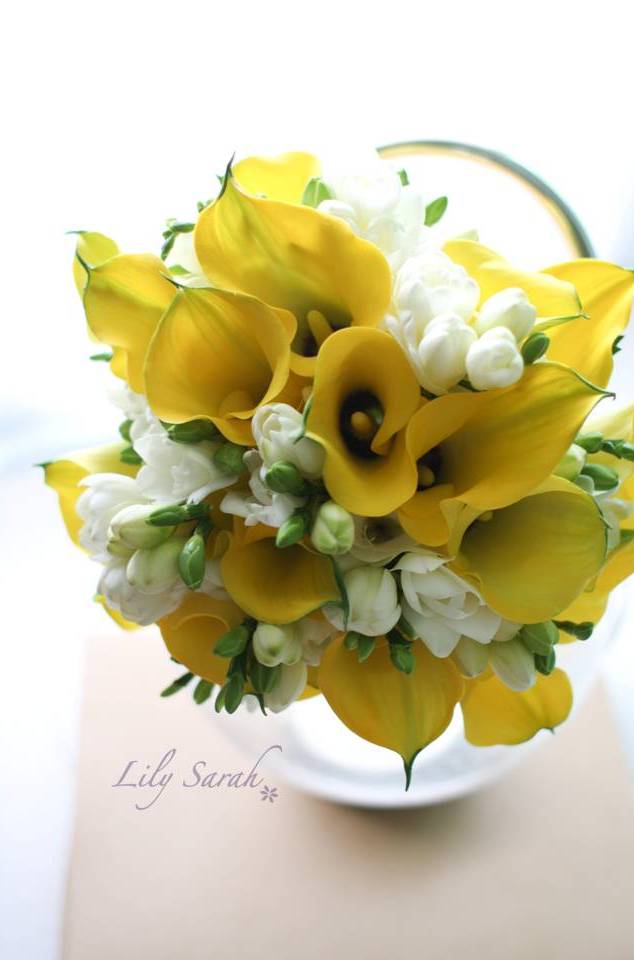 Lily Sarah Floral Studio Yellow clash Calla Lily bouquets