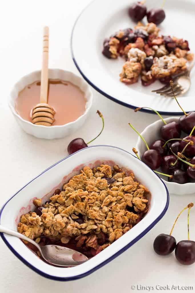 Cherry Muesli Crumble Lincy's Cook Art