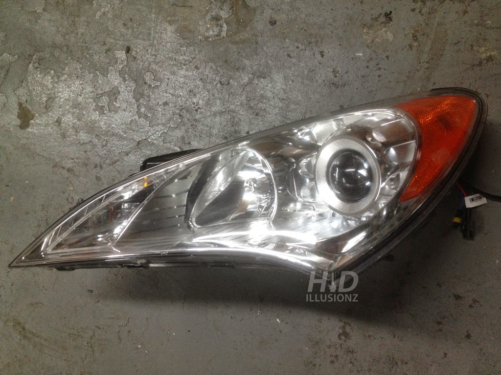 HID ILLUSIONZ Hyundai Genesis Coupe Morimoto Mini H1 HID Retrofit Projector Headlights