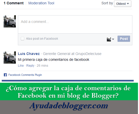 ¿Cómo agregar la caja de comentarios de Facebook en mi blog de Blogger?