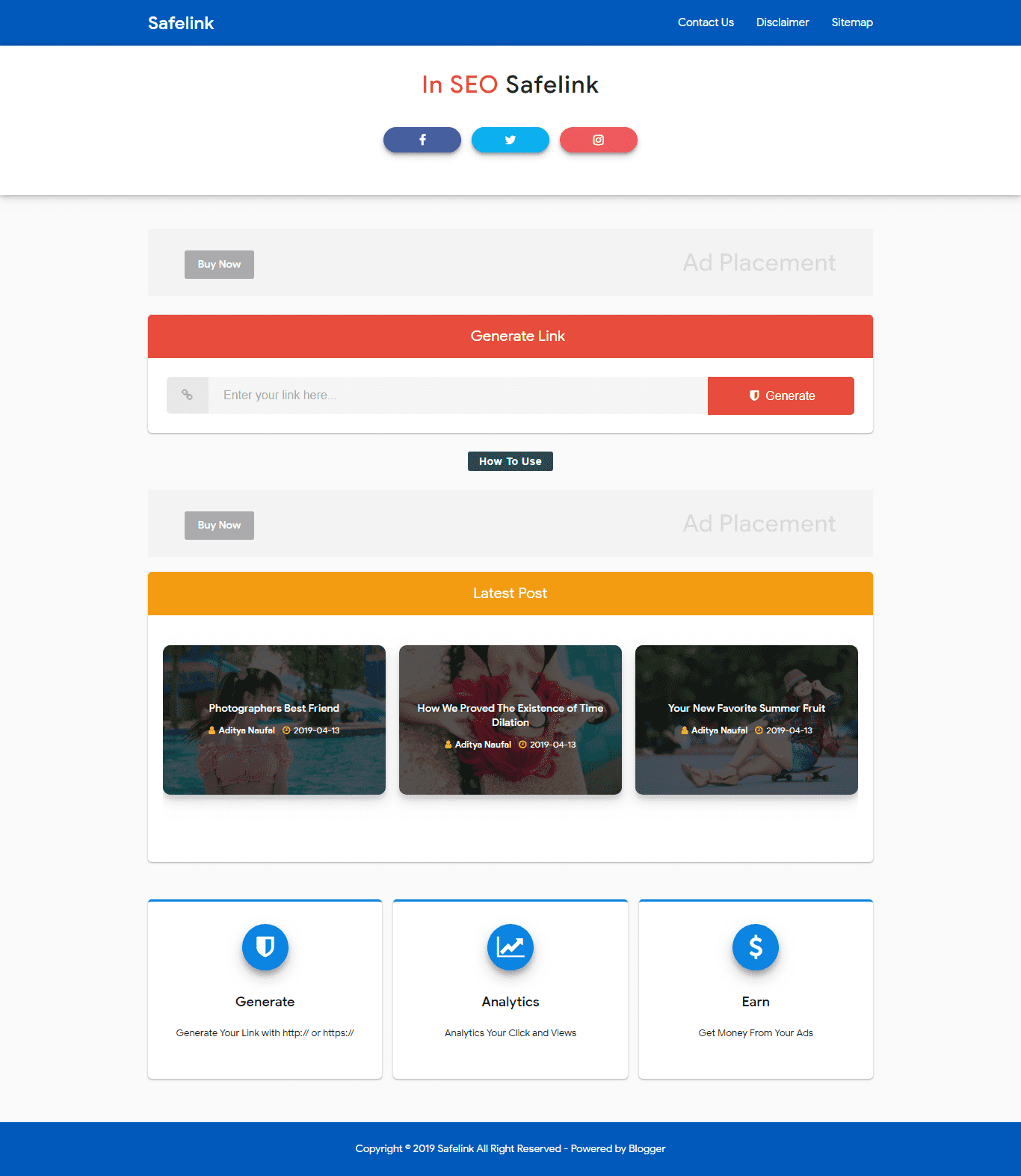 Free 3 Template Blogger Safelink terbaik otomatis postingan Free 3 Template Blogger Safelink terbaik otomatis postingan