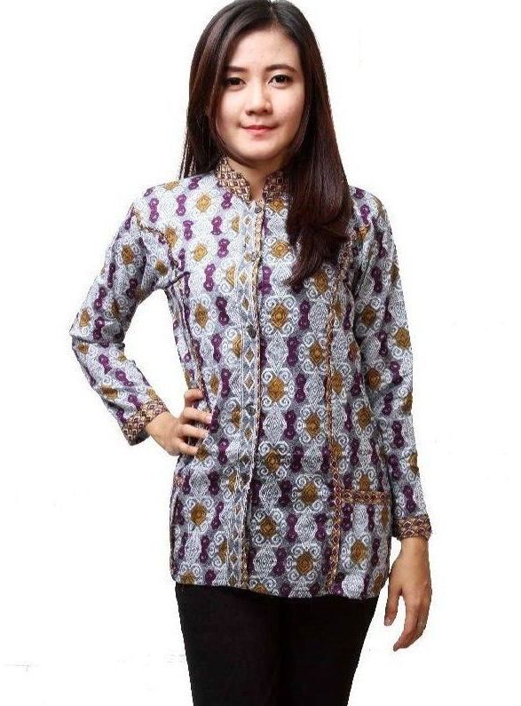 Model Baju Batik Kantor Wanita Lengan Panjang Model Baju Batik Kantor Wanita Lengan Panjang