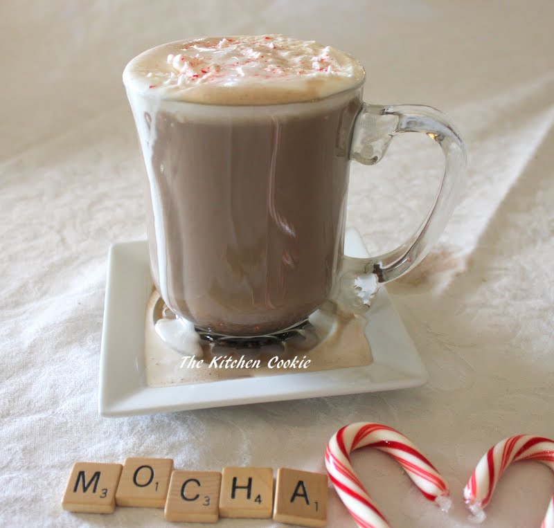 Chocolate Mocha Latte with Peppermint Cream