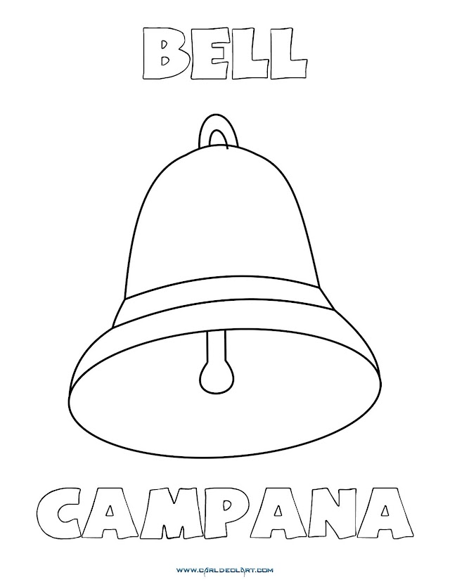Dibujos Inglés - Español con C: Campana - Bell