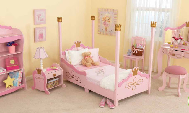 Contoh desain kamar tidur anak perempuan sederhana Contoh desain kamar tidur anak perempuan sederhana