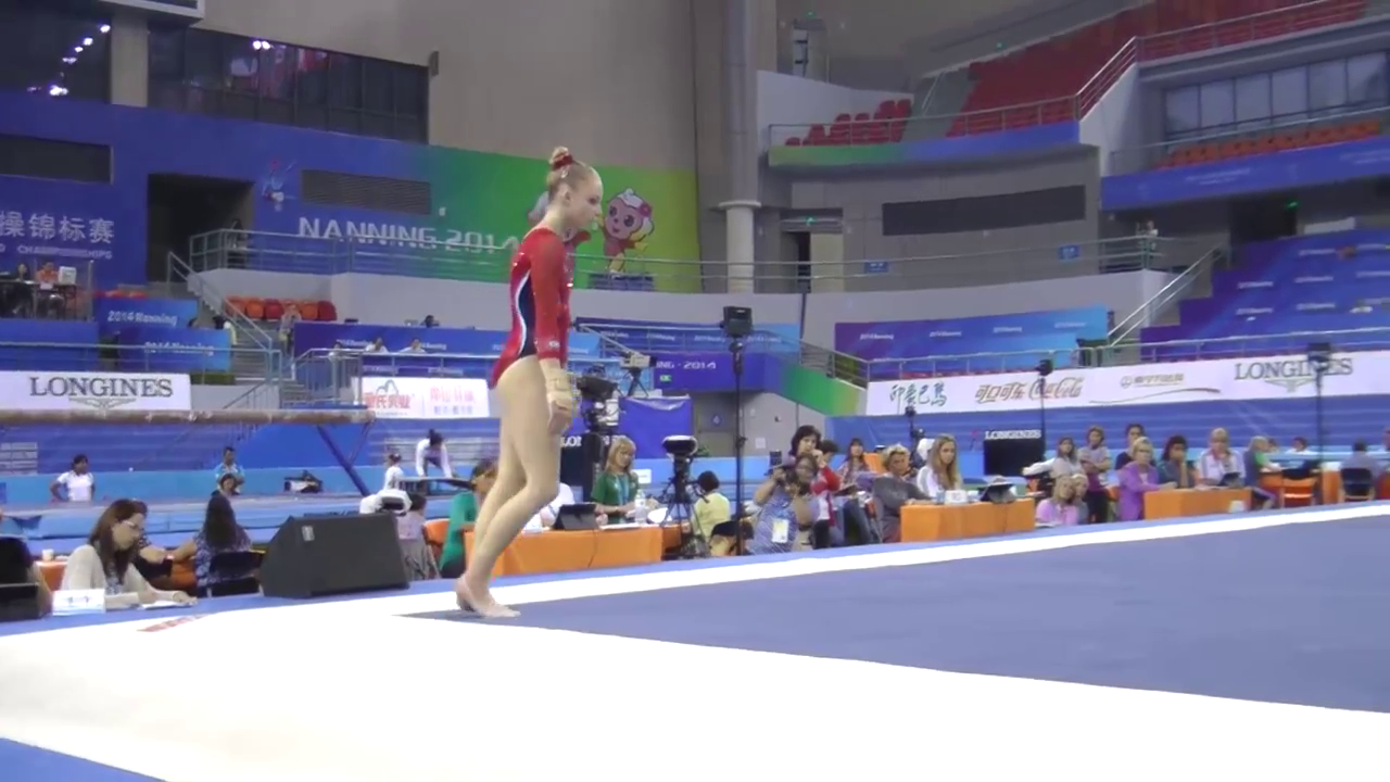 Gymnastics and More!: Alyssa Baumann - Floor Exercise - 2014 World ...