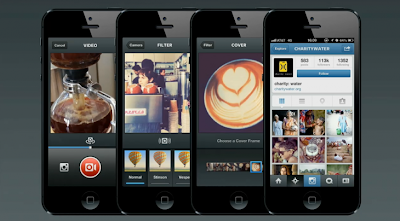 15 seconds video sharing with filters and frames for Instagram on iOS and Android devices