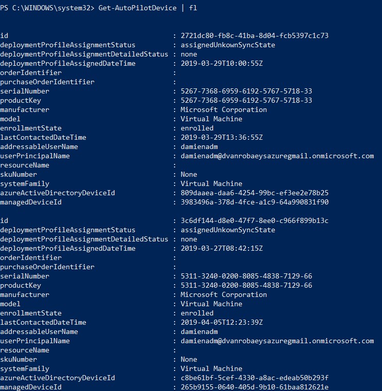 Manage windows autopilot with powershell syst deploy