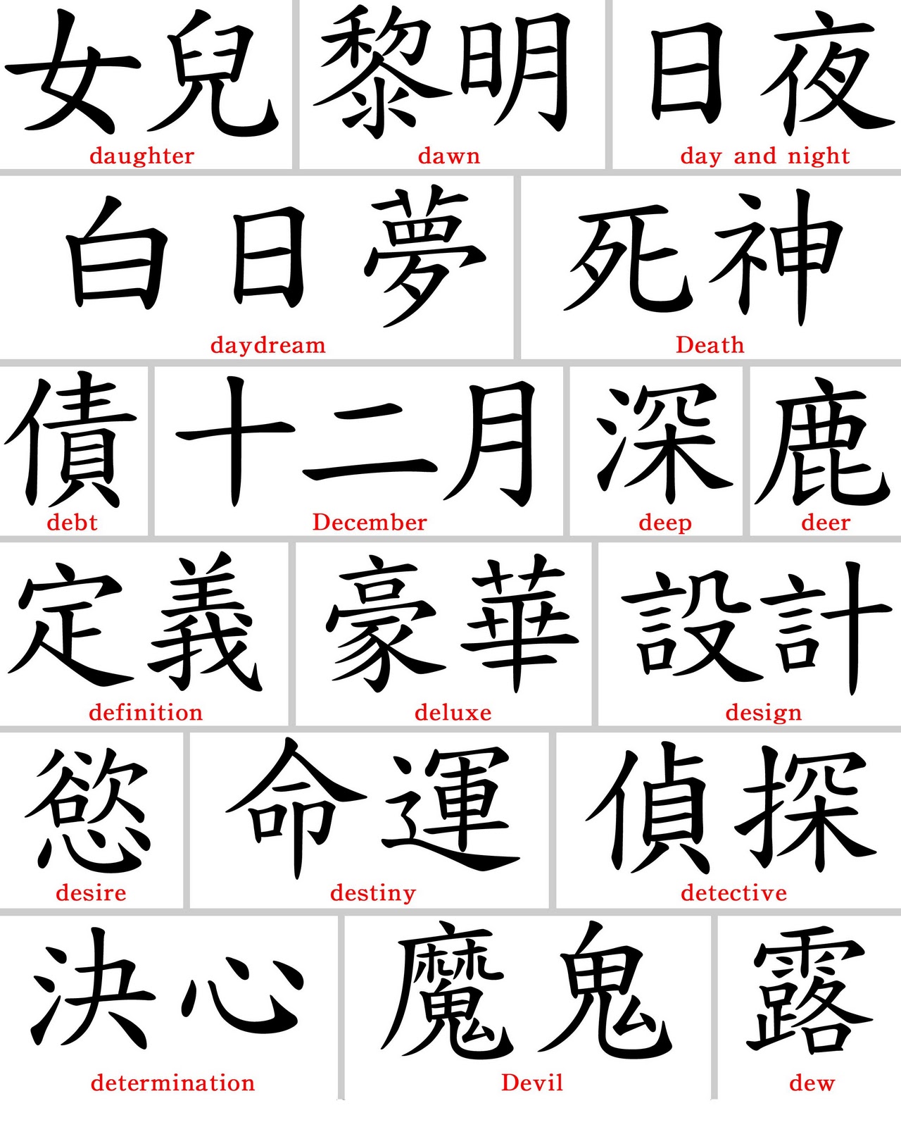 TATTOOS Chines Symbol Tattoos And Kanji Symbol Tattoos
