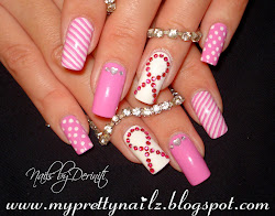cancer nail breast awareness pink french think tutorial creme qa3 zoya konad polish wet wild sweet special