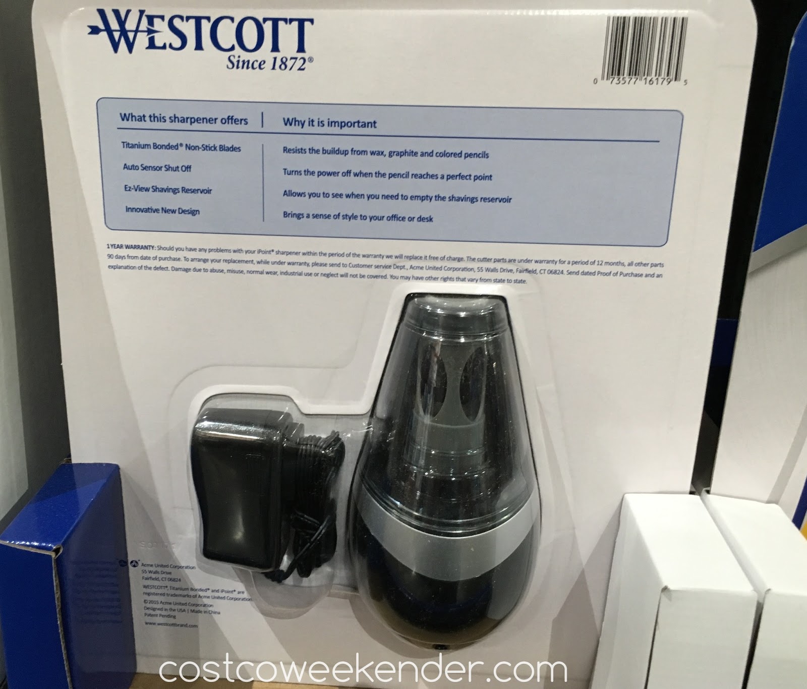 Westcott Titanium Bonded NonStick iPoint Orbit Electric Pencil