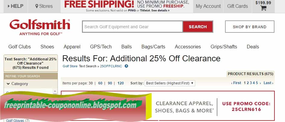 Golfsmith coupon 20