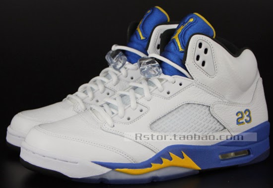 New Style Nike Air Jordan 5 Retro Laney White Varsity Maize-Vars