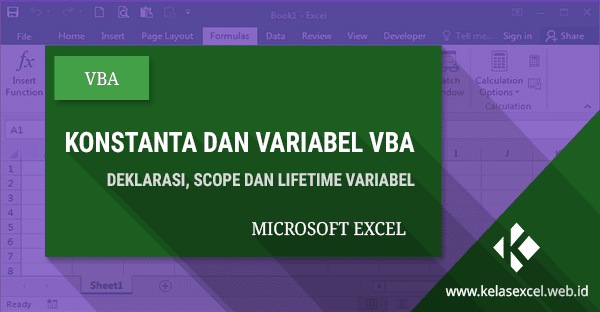 Pengenalan Konstanta dan Variabel pada VBA Excel Pengenalan Konstanta dan Variabel pada VBA Excel