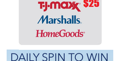 Coupons And Freebies: TJ Maxx, Marshalls and HomeGoods $25 Gift Card