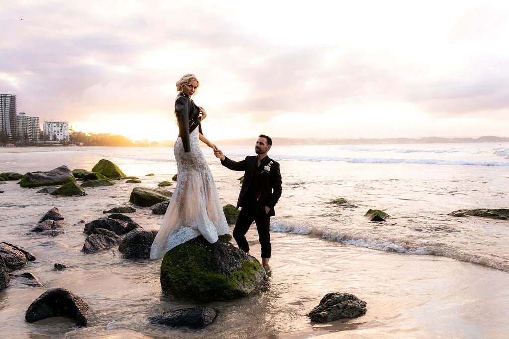 lady bella photography gold coast wedding venue tweed heads bridal gowns australian designer florals cake black balloons styling