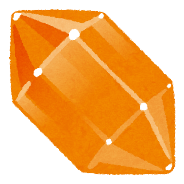 オレンジ色の鉱石