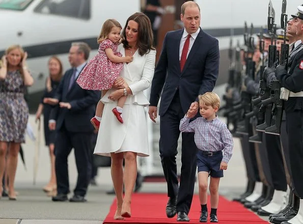 Kate Middleton wore ALEXANDER MCQUEEN Wool and silk-blend twill peplum coat. Princess Charlotte, Prince George
