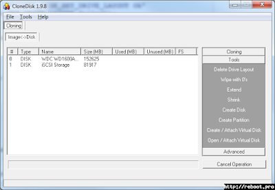 Clonar discos, crear y eliminar particiones con CloneDisk