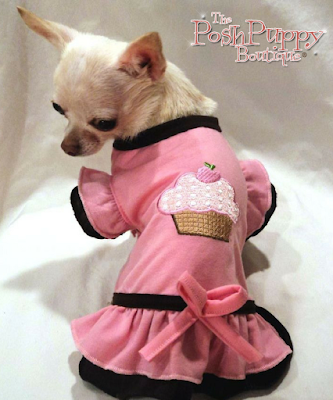 LICIOUS CUPCAKE RUFFLED DOG DRESS