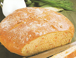 Kvietinė duona su kumpiu receptas