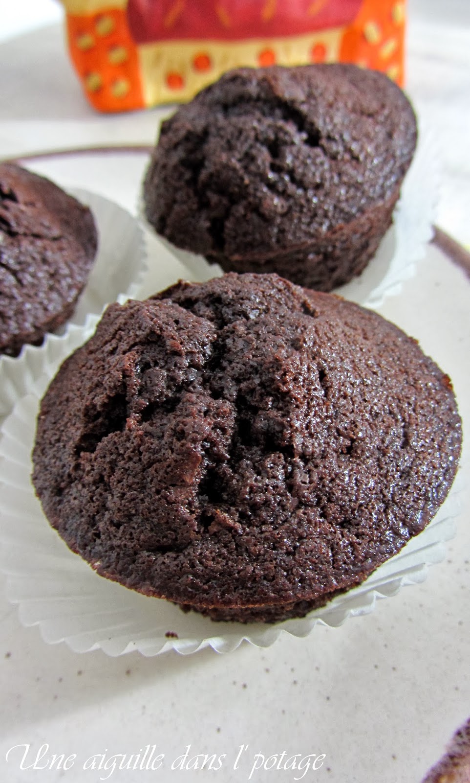 Muffins complètement chocolat 