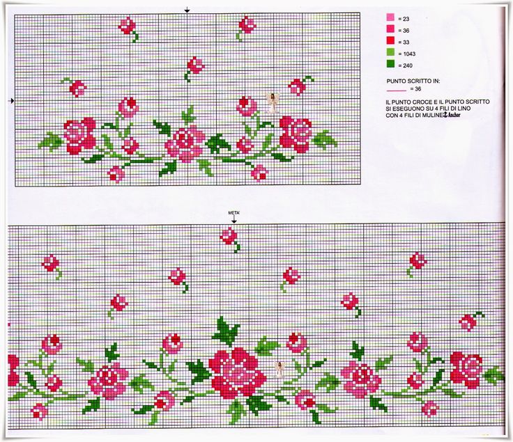 flores+pequenas.jpg (736×635) | Projetos de ponto cruz, Ponto cruz