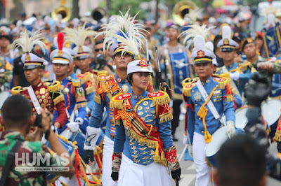 Marching Band Taruna Latsitardanus XXXIX Kembali Memukau Masyarakat Trenggalek