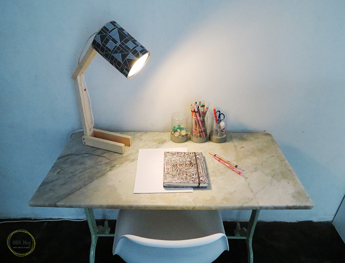 How to make a desk lamp with can Ohoh deco