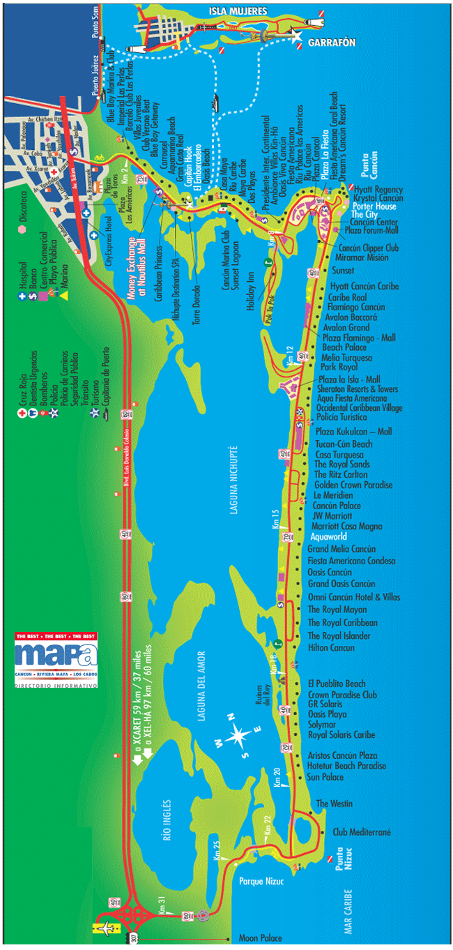 Cancun Map 