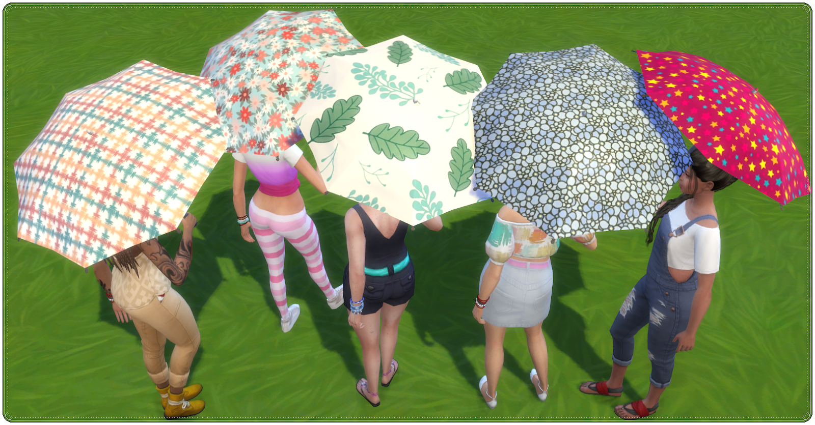 Sims 4 Welt Colorful Umbrellas