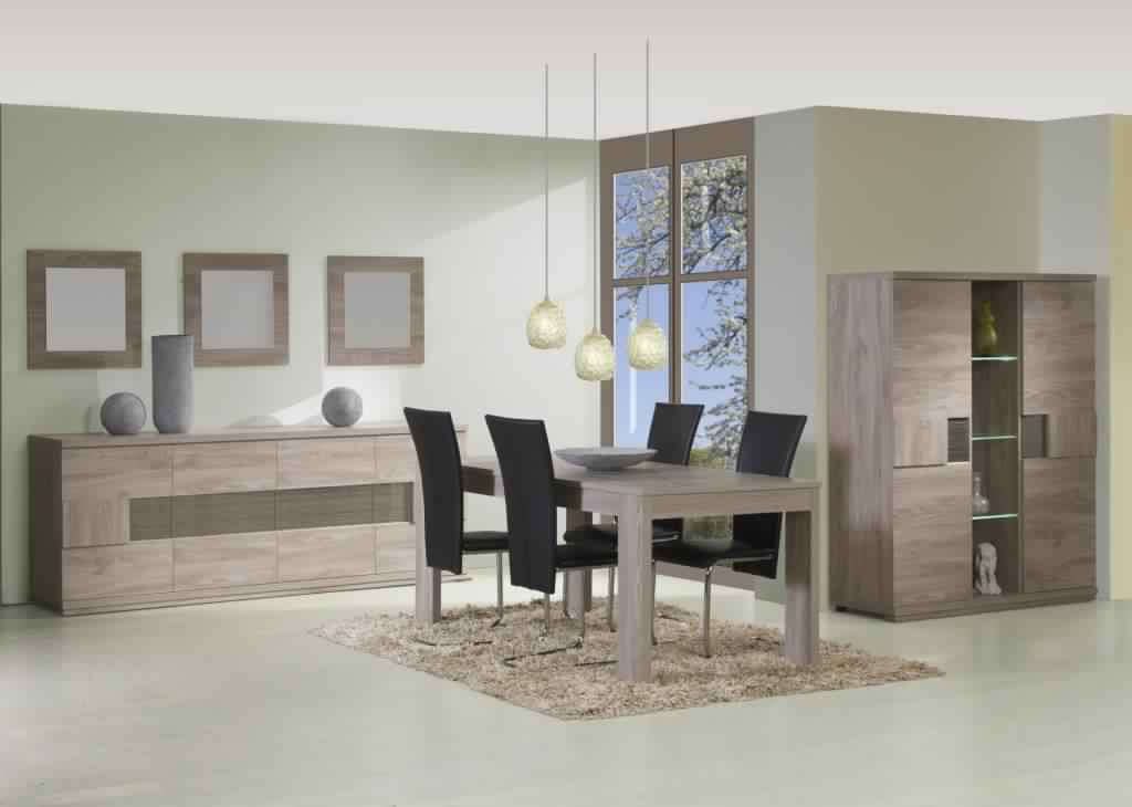 Salle à manger complete Table chaise Vitrine Bahut dressoir