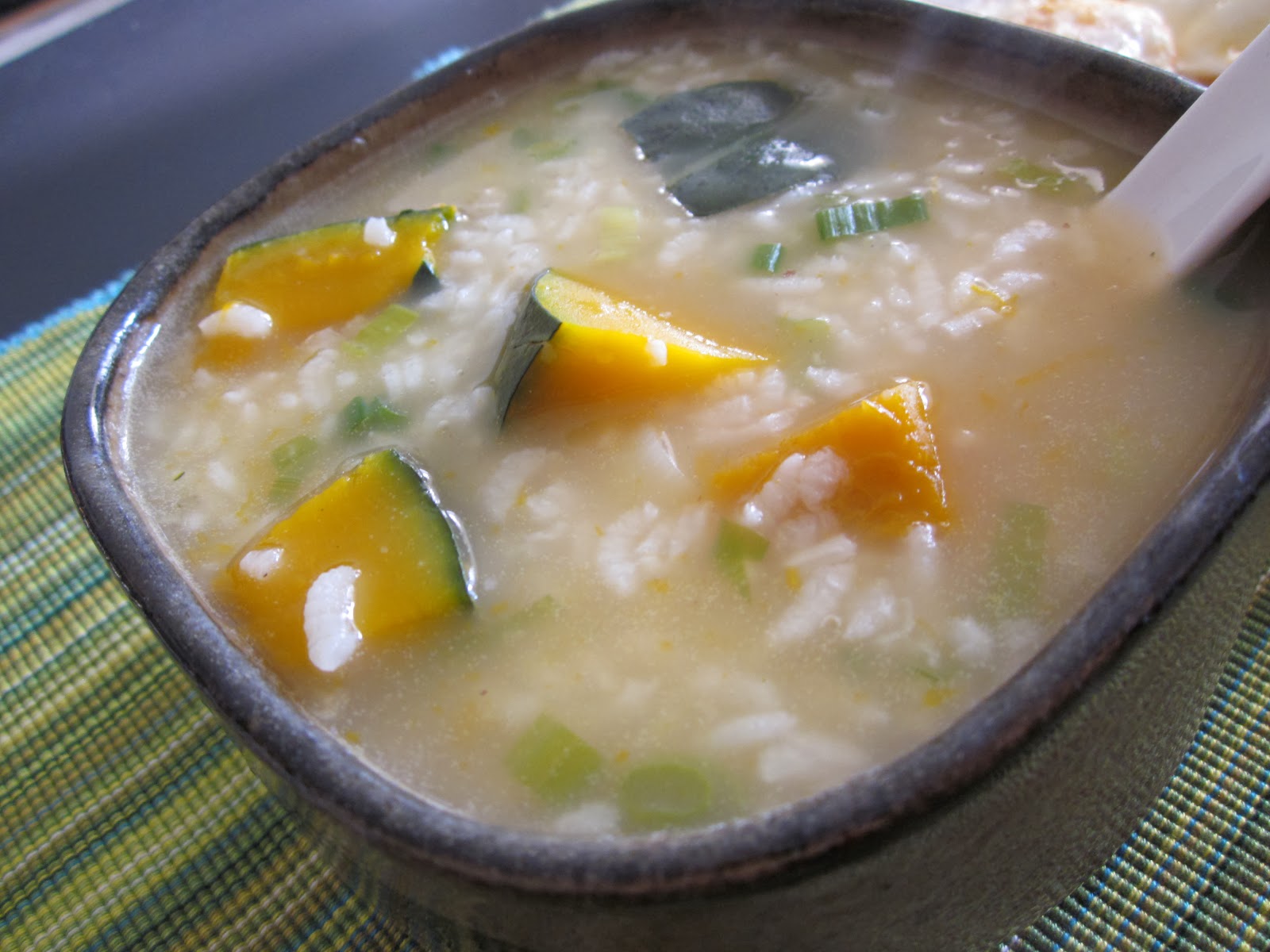Burst Breakfast of Champions Asian Style Kabocha Porridge with Sesame