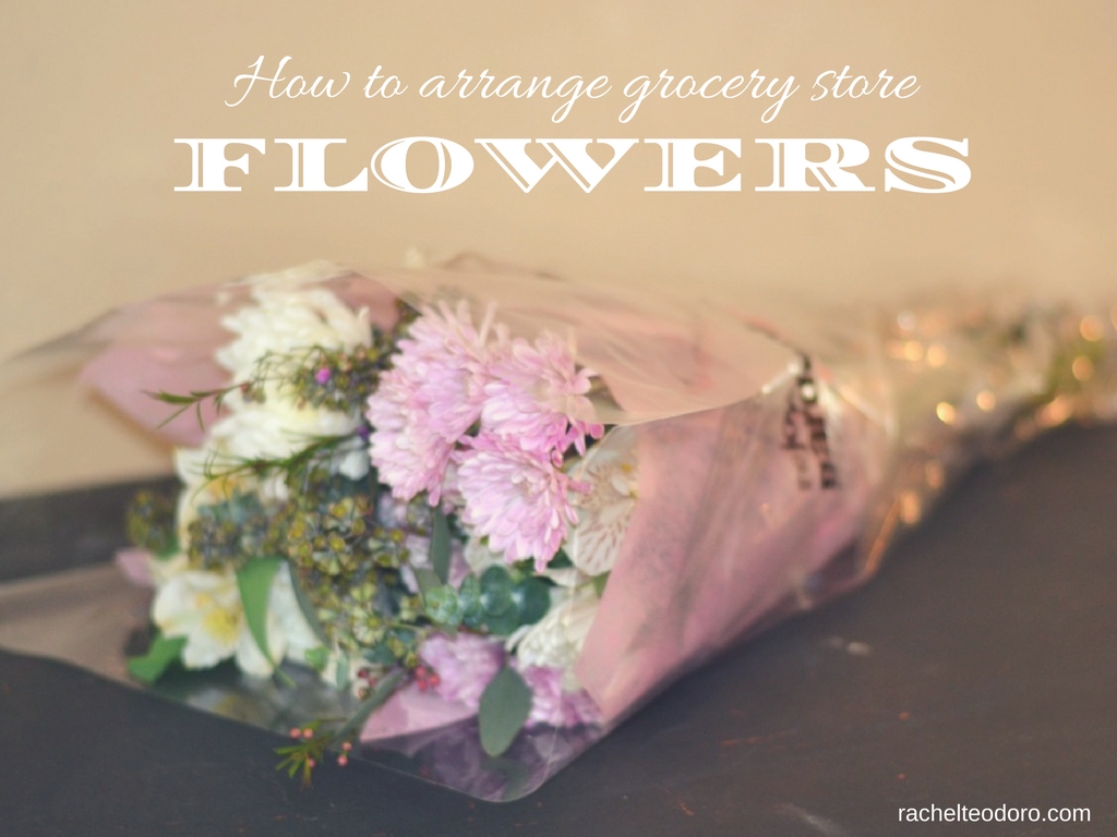 How to Arrange Grocery Store Flowers to look like Flower Shop Flowers